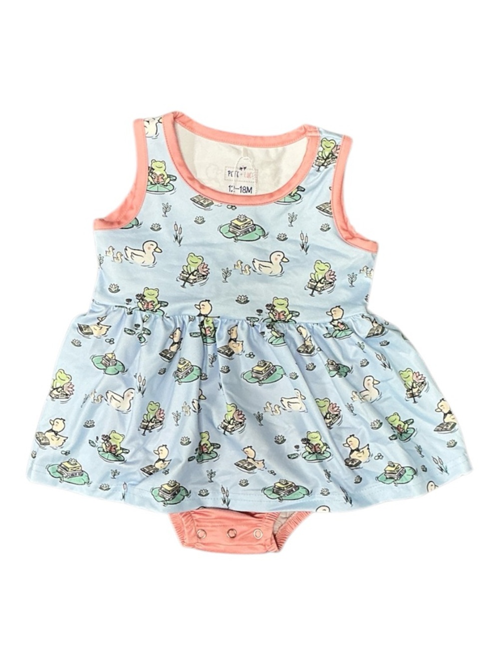 Pete + Lucy - NWT - Pond Pals Infant Girls Romper